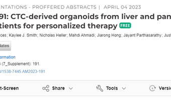 知识科普 | 个性化医学迈向新一步：患者衍生的CTC类器官为个性化癌症治疗揭示了新路径